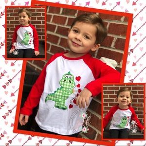 Boutique Cupid Dinosaur Raglan
